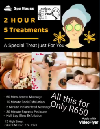 2 Hour 5 Treatments Package